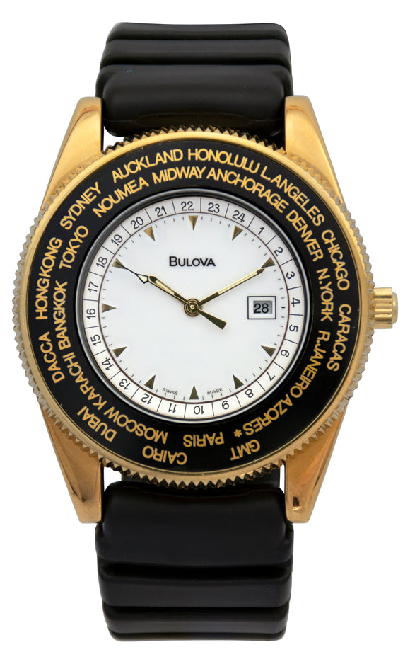 Bulova Timemaster 13020 Black Gold